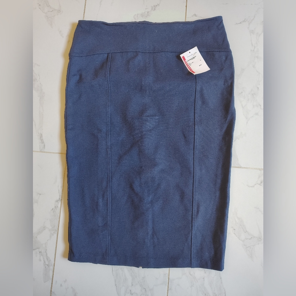 Alberto Makali Navy Stretch Women's Pencil Skirt size 14